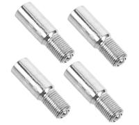 Cabilock 4 pièces Rallonges Valve Voiture Métal Adaptateurs Prolongateurs de Tige pour Valve de Pneu Auto Kit Compatible pour Roues de Voiture Utilitaire Van Installation Facile sans Outil