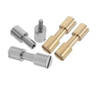 Cabilock 4 Pièces Rivets de Fixation pour Poignées de Couteaux Laiton et Acier Inoxydable Rivets Fraisés pour Bricolage et Fabrication Doutils Lot