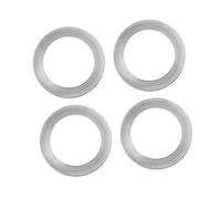 Cabilock 4 Pièces Rondelles Métalliques Plates Argentées pour Vis de Entretoises pour Tiges de Direction Distributeur de Pression pour Vtt et de Route de Rechange Robustes et Faciles à