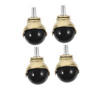 Cabilock 4 pièces Roulette Pivotante Roues Silencieuses pour Chaise de Bureau et Meubles Rotation Robuste Plastique et Acier Inoxydable Compatible Fauteuil et Canapé