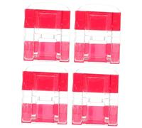 Cabilock 4 pièces Serrure Autocollante Acrylique Loquet Transparent Sans Perçage Fermoir Loquet Sécurité pour Armoires et Boîtes Protection pour Animaux Installation Facile
