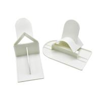 Cabilock 4 pièces Set de Grattoirs Pâtisserie Plastique pour Fondant Lisseur de Gâteau avec Spatule Outils de Décoration pour Surface Angles et Compatibles Pâte à Sucre et Massepain