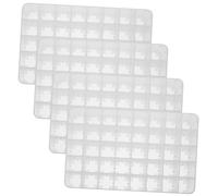 Cabilock 4 pièces Support de Stylo de Bureau Organisateur de Marqueurs Blanc Emplacements Boîte de Rangement Papeterie pour Espace de Travail Scolaire