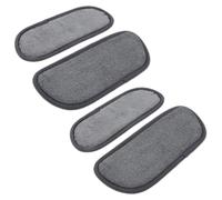 Cabilock 4 pièces Tapis Absorbant pour Réfrigérateur Bac de Récupération Eau Éclaboussures pour Distributeur Eau Protège Plan de Travail Lavable et Réutilisable Gris à Carreaux