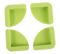 Cabilock 4 Pièces Tapis En Silicone Antidérapant En Silicone Pour La Cuisine Planche à Découper Fournitures De Planche à Découper Vert Clair Gel De Silice