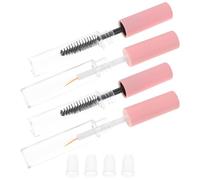 Cabilock 4 Pièces Tube de Mascara Vide 10ml en Pet Léger avec Design Transparent, Flacon Rechargeable pour Cils et Gloss, pour Maquillage Professionnel ou Usage Quotidien Couleur Aléatoire
