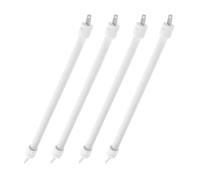 Cabilock 4 Pièces Tube Quartz de Remplacement pour Chauffage Électrique Élément Chauffant en Céramique, Montée Rapide et Performance Stable pour Réunions d'hiver à Domicile