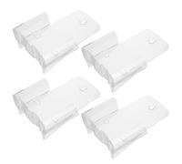 Cabilock 4 Présentoirs à Brochures en Acrylique Support Simple pour Dépliants Trois Volets Format A4 Monobloc Transparent Bureau Conférences et Espaces D’Accueil