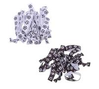 Cabilock 40 Bracelets de Poignet de Football en Nylon et Spandex, Légers et Faciles à Porter, Pack de 40 Pièces pour Tournois et Photos D'équipe Sportives