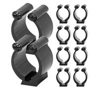 Cabilock 40 Pièces Clips de Support pour Queue de Billard Clips Muraux Plastique à Double pour Ranger Queue de Snooker et Canne Fixation Murale Polyvalente pour Garage et Salle de Jeux