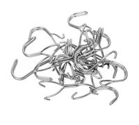 Cabilock 40 Pièces Crochets pour Panneau Perforé Mural Inox Crochets Utilitaires Compacts et Robustes pour Rangement Organisation et Affichage Outils et Bijoux Faciles à Installer et Légers