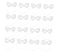 Cabilock 40 Pièces Masques Papier Blanc à Décorer pour Garçon Fille Masque Diy pour Peinture Activité Familiale et Fête Costumée