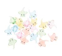 Cabilock 40 Pièces Ornement Miniature en Résine pour Aquarium Décoratif | Mini Poissons de Mer, Micro-poissons Marins, Animal Marin, Célébration Halloween Couleur Aléatoire