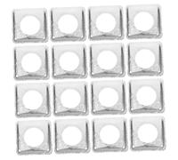 Cabilock 40pièces Protège Brûleur Aluminium Résistant Chaleur Housses Anti-huile Réutilisables Pour Plaques De Cuisson à Gaz Protège-cuisinière Carré Pour Entretien Facile