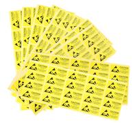 Cabilock 450 pièces Autocollants Étiquettes Anti-statique Résistants Usage Intérieur Extérieur pour Magasin Bureau École Jaune