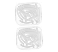 Cabilock 48 pièces Recharges de Recourbe-cils Silicone Haute Élasticité Pads Blancs pour Outil de Rehaussement Cils Coussinets de Remplacement Doux et Sécurisés avec Boîte Portable Adaptés