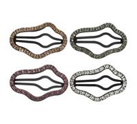 Cabilock 4pcs Barrettes de Nuage Strass, Accessoires pour Cheveux Filles et Femmes, Clips Élégants pour Mariage et Banquets, Design Délicat et Unique