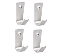 Cabilock 4pièces Crochets Muraux Acier Inoxydable Robustes Pour Salle De Bain Et Cuisine Crochets Multi-usages Résistants Et Faciles à Installer