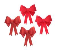 Cabilock 4pièces Embrases De Rideaux De Mariage avec Nœuds Décoration Élégante pour Chambre De Mariée Salon Et Bureau De Rouges Vin