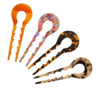 Cabilock 4pièces Épingles à Cheveux Acétate Forme U Bâtonnets pour Cheveux Longs Accessoires Coiffure Femme