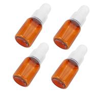 Cabilock 4pièces Lot De Flacons Compte-gouttes Pour Huiles Essentielles Petites Bouteilles Plastique Pour Voyages Et Stockage De Liquides