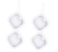 Cabilock 4pièces Organisateur De Cheveux pour Élastiques Boucles Oreilles Et Bijoux Boîte De Rangement Carrée avec Compartiments pour Coiffure Décoration Intérieure