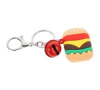 Cabilock 4pièces Porte-clés Hamburger Lot de Breloque Suspendue pour Cartable et Clés Design Original et Compact