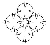 Cabilock 4pièces Support Wok Comptoir Anneaux Antidérapants Fixation Cuisinière Gaz Petit Moulage Bouilloire Casserole Poêle Stabilité Cuisson