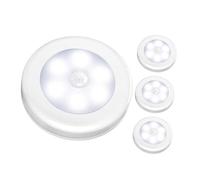 Cabilock 4pièces Veilleuse de Mouvement Lampe LED pour Escalier Intérieur Couloir Placard et Toilettes Éclairage Automatique