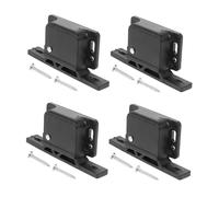 Cabilock 4Set Lot de Loquets à Bouton-Poussoir pour Porte et Tiroir Camping-Car Fermeture Latérale Sécurisée Compact et Polyvalent pour Accessoires Camping avec Vis Incluses