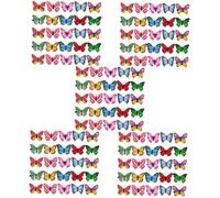 Cabilock 5 Ensembles Clip À Cheveux De Simulé Coloré Faire La Fête Décor Art Nursery Nom Agrafe Stickers Muraux Pépinière Clips Charme Ornement Pastel Pvc 50 Pièces * 5