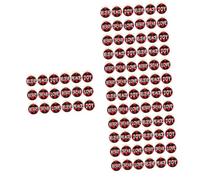 Cabilock 5 Ensembles Décoration d'arbre De Noël Décorations De Noël pour Arbre Roman Suspendu Parure Artisanat De Noël Pendentif Sapin De Noël Rouge Bois 18 Pièces * 5
