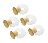 Cabilock 5 Ensembles Jeu de Embouts Métalliques pour Parapluie avec Joint Étanche Capuchons de Réparation pour Bâtons de Parasol Accessoires Robustes et Durables pour Protection Fuite