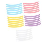 Cabilock 5 feuilles Pads de Rehaussement Cils Silicone Colorés Réutilisables Coussinets Perm Cils Durables pour Salons et Usage Personnel Forme Adaptée Yeux