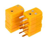 Cabilock 5 Paires Adaptateurs Mini Connecteurs Thermocouple Type K et Femelle Adaptateurs Compacts Haute Température pour Usage Industriel et Laboratoire Montage Facile et Lot