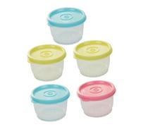 Cabilock 5 Pièces Bac à Légumes Récipients à Condiments Avec Couvercles Boîte à Lunch Empilable Mini Conteneurs De Stockage Des Aliments Récipients En Trempette Plastique