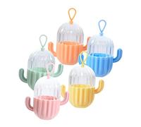 Cabilock 5 Pièces boîte de rangement d'oeufs de beauté éponge étui de rangement pour bouffées de maquillage case de beauté petites boîtes en plastique petites boîtes de rangement pp