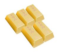 Cabilock 5 Pièces Boîtes à Bonbons Papier Doré Coffrets Cadeaux Pliables pour Biscuits et Friandises Emballages Festifs Élégants pour Petites Douceurs