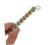 Cabilock 5 Pièces Borniers de Mise Terre Laiton Positions Barrette de Connexion Cuivre pour Boîtes de Distribution Conductivité et Installation Facile