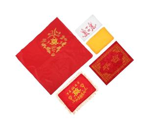 Cabilock 5 Pièces Housse Funéraire pour Cendres, Tissu Feutré | Présentation Mémorielle Respectueuse, Protection Fraîche, Rangement Sécurisé, Solution Complète D’inhumation