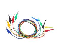 Cabilock 5 Pièces Jeu de Câbles de Test pour Multimètre avec Fiches Banane Empilables Fils Flexibles Cuivre Pur Kit Cinq Couleurs pour Tests Électriques et