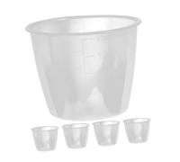 Cabilock 5 pièces Lot de Gobelets Doseurs Transparents pour Cuiseur à Riz Plastique avec Graduation Précise Mesures Faciles pour Riz Farine et Sirop Accessoires Cuisine Réutilisable