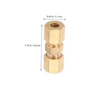 Cabilock 5 Pièces Lot de Raccords à Compression Laiton pour Ligne de Frein Od Compatibles Systèmes Sae Inversés Union Haute Pression pour Entretien Frein Véhicules