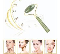Cabilock 5 Pièces Masseur Oculaire en Jade Vert pour Voyage, Outil de | Partie Roulante Lisse et Douce, Légère à Transporter, Confort Peau, Usage Mobile