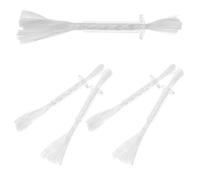Cabilock 5 Pièces Mèche de Lampe à Pétrole en Coton Tube en Verre Blanc, Combustion Stable et Compatibilité Polyvalente, pour Aventures en Plein Air et Urgences