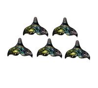 Cabilock 5 pièces Pendentifs Queue de Sirène pour DIY Bijoux Faits Main Matériau Décoratif Sûr pour Colliers Bracelets et Porte-clés