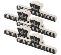 Cabilock 5 pièces Pinces à Partitions Musicales pour Piano Lot de Clips Musique avec Forte Prise Antidérapante Support Polyvalent pour Partitions et Accessoire Élégant pour Musiciens