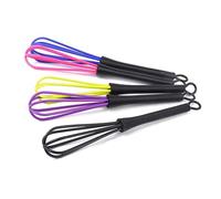 Cabilock 5 pièces Plastique Mini pour Salon Mélangeur de Coloration Cheveux Agitateur Ballon Manuel avec Crochet Outil pour Œufs et Farine Couleur Aléatoire Couleur Aléatoire