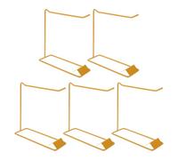 Cabilock 5 Pièces Présentoir à Ongles en Gel, Présentoir à Vernis à Ongles, Fer, Or, Support D’échantillons, Montage Facile, Entretien Simple, Gain de Place, pour Salon Professionnel,