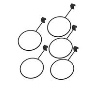 Cabilock 5 Pièces Support Mural pour Ballons Rack de Murale pour Football Basketball Volleyball Support Ajustable et pour Maison et Garage